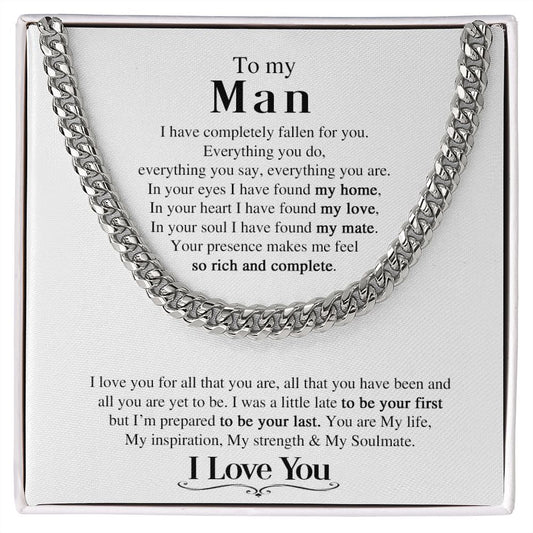 My Man | I love you - Cuban Link Chain